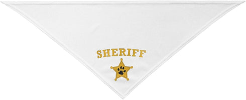 Costume Accessory Set Pet Dog Bandana: For Halloween Christmas Cosplay Role Play Party (Sheriff-White)