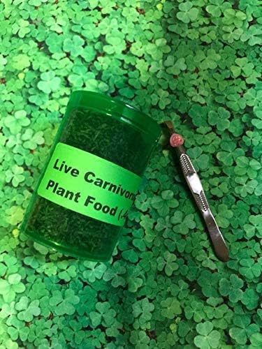TruBlu Supply .4oz Venus Flytrap Plant Food Organic Freeze Dried Blood Worms - Carnivorous Plants Food w/Tweezers