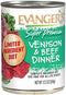 Evanger's Super Premium Limited Ingredient Venison & Beef Dinner for Dogs, 12.5 oz (Pack of 12)