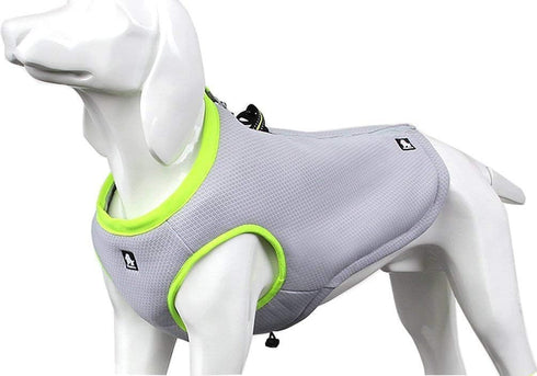 SGODA Dog Cooling Vest Harness - Grey Green Cooler Jacket, XX-Small