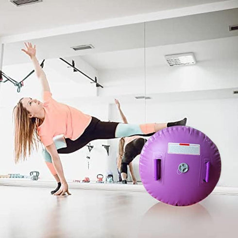 CZGBRO Gymnastics Barrel Air Roller with Pump, Inflatable Tumbling Equipment Air Mat Octagon Mat for Backhandspring