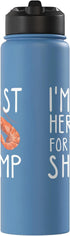 Funny Seafood Eater Shirts I'm Just Here For The Shrimp - Crawfish Crab Seafood Lover Stainless Steel Insulated Water