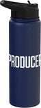 Producer Gear PRODUCER Text Design for Filming Sets Stainless Steel Insulated Water Bottle