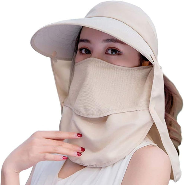 Wide Brim Sun Hat, Multifunctional UPF 50 Protection Bucket Fishing Cap
