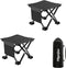 Fffgeejiao 2 Pcs Lightweight Folding Camping Stool 14 Inches Camping Chair Seats with