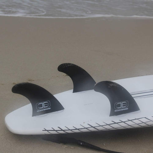 OCEANBROAD Surfboard Fin Thruster, 3 Fins for FCS-Based Future-Based Fin Box with Screws Wax Comb Key