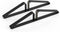 Freestanding Pet Gate with Metal Triangle Support Feet, Set of 2 for Extra Wide Foldable Dog Gates (Black)