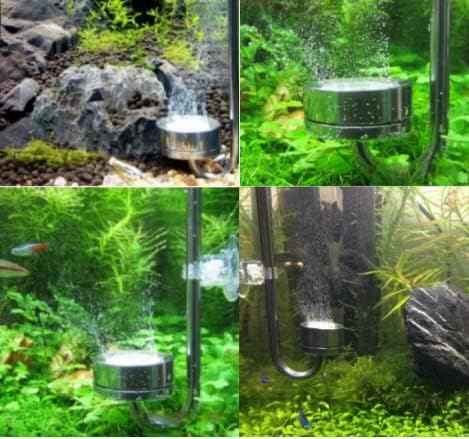 Zerone Co2 Diffuser, Stainless Steel Carbon Dioxide Diffuser Fish Supplies Aquarium Equipment(L (300mm))