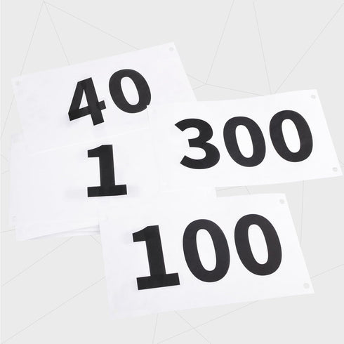 4"x7" 6"x7.5" Azarxis Running Bib Competitor Numbers with Safety Pins, Tyvek Tearproof Waterproof / for Marathon Races