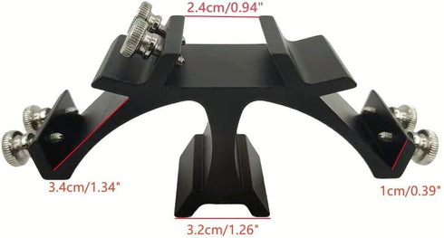 Pocnsen 1 Triple Finder Scope Mount Bracket for Astronomical Telescope Finder Fixed Slots Rack Triple, Finderscope
