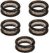 HODASHI 5Pcs Silicone Grooming Scissors Ring Pet Shears Ring Fit for Shears Dog