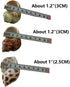3 PCS Natural Hermit Crab Shells - 2~2.7 Inch with Opening Size 1~1.3 Inch Supplies