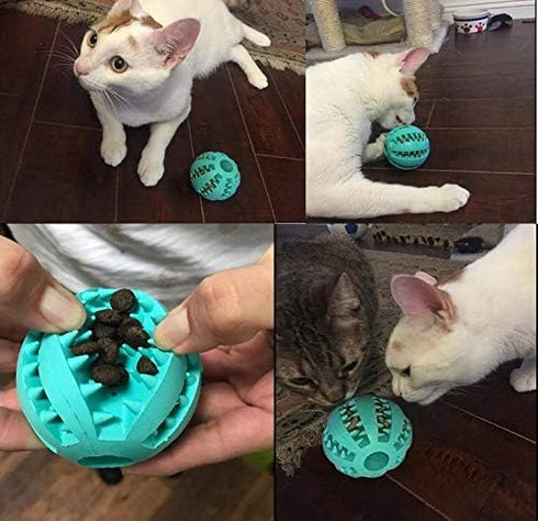 Sunglow 2 Pack Dog Toy Ball, Nontoxic Bite Resistant Teething Toys for Dogs and Puppies