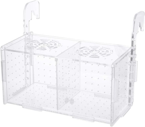 POPETPOP Fish Breeding Box, Acrylic Fish Acclimation Box for Small Fish and Shrimp