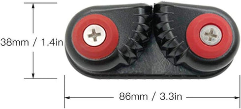 Lixada 2PCS Aluminum Cam Cleats for Kayak, Canoe, Sailing, Fast Entry Boat Dinghy Cleats