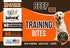 1 lb 100% Hank & Harley Training Bites, Beef Lung - USA Lean Protein Soft Dog Treats with Pumpkin. Natural & NO Added