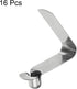HARFINGTON 16pcs Single Button Kayak Paddle Snap Spring Clip, 7x8.5x36mm, 65Mn Spring Steel V-Shaped Clips for Camping