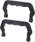 10pcs Plastic Cage Handle Replacement Handle for Pet Carrier for Outdoor Travel Pet Cage Carrier (Black)