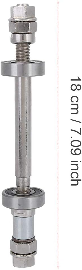 Wheel Hub Axle, Metal Quick Release Skewer for Bike Repair, Front Rear Solid Shaft Lever