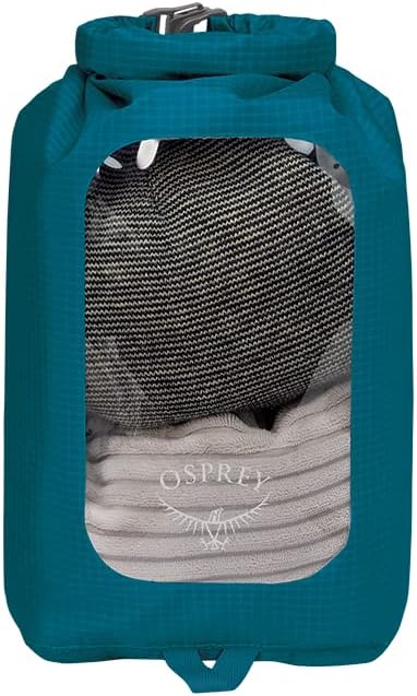 Osprey 6L Waterproof Dry Sack: Waterfront Blue, Durable and Versatile for Outdoor Use
