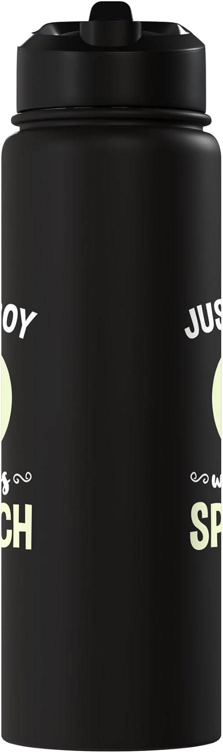 Just A Boy Who Loves Spinach Insulated Water Bottle for Kids
