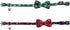 Lamphyface 2 Pack Christmas Cat Collar with Breakaway Bow Tie and Bell, Adjustable Safety Plaid for Kitty