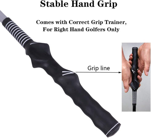 HOW TRUE Golf Power Resistance Trainer, Swing Trainer Golf Power Swing Fan