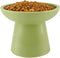Elevated Cat Food and Water Bowls Set, Extra Wide Raised Ceramic Feeder, Anti-Vomit Whisker-Free Bowl for Cats