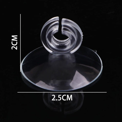 Transparent Aquarium Suction Cup Holders - 10 Pack for Fish Tank Tubing, Pumps, and Filters