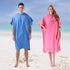 CALIDAKA Surf Poncho Changing Robe with Hood Changing Towel Poncho Robe Thick Quick Dry Microfiber Wetsuit Changing