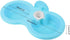 Pssopp Double Dog Bowl, Hanging Pet Food and Water Feeder, Plastic, Blue