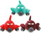 FRCOLOR Dog Chew Toy 3-Pack Plane Shape Squeaky Interactive Pet Playing Toys