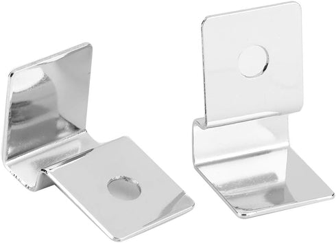 TOPINCN 4Pcs Stainless Steel Aquarium Cover Bracket - Fish Glass Cover Clips - Fish Lid Holder Support (10mm)