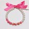 Ombre Pearls Dog Necklace Jewelry for Small Dogs, Bling Rhinestones Cat Wedding Collar, Chihuahua Yorkie Girl