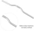 Mountain Bike Handlebar, Lightweight Aluminum Mountain Road Fixed Gear Handlebar 25.4mm (Silver)