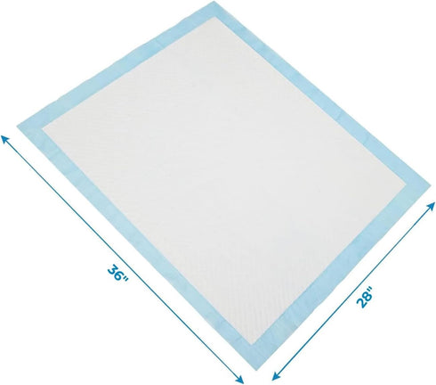 Best Pet Supplies, XL (36" x 28") Disposable Puppy Pads - 100 Pack, Ultra Absorbent, Leak Resistant, Baby Blue
