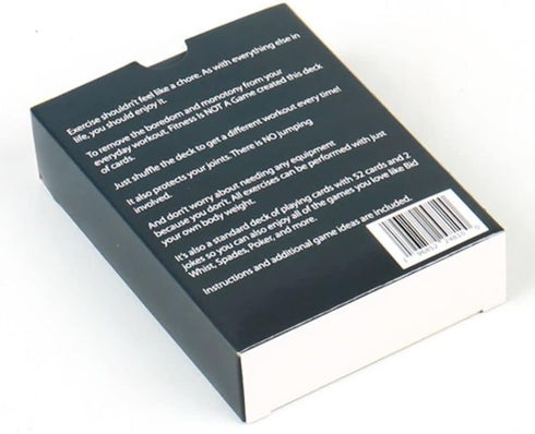 Low-Impact Exercise Playing Cards, 52-Card Deck for All Fitness Levels, Bodyweight Strength Training & Cardio, Fun