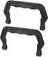 Zerodeko 10Pcs Portable Plastic Pet Cage Handles, Easy Install, Comfortable to Hold, Black