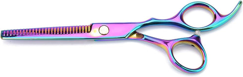 Dog Grooming Scissors - Pet Hair Trimmer Thinning Cut, Azz Scilab Professional Dog Hair Cutting Scissors, Blue