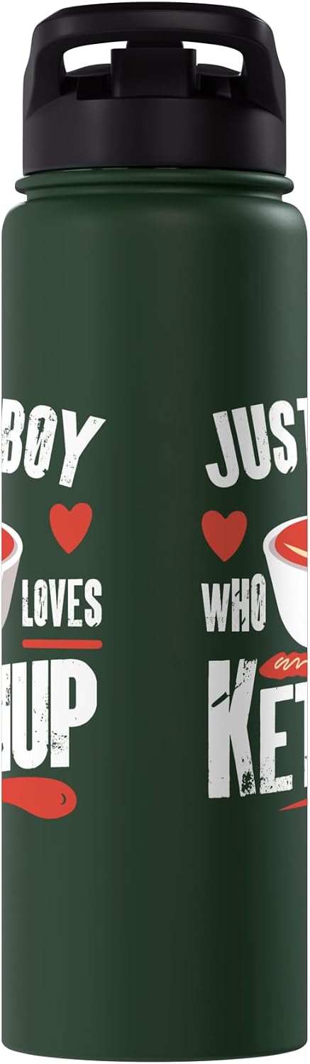 Just a Boy who loves ketchup. Just a Boy who loves ketchup Stainless Steel Insulated Water Bottle