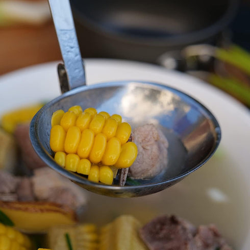Portable Stainless Steel Camping Tableware Folding Spoon Soup Ladle
