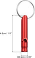 PATIKIL Emergency Whistles, 12 Pack Safety Whistle with Keychain Aluminum Loud Sound Outdoor Survival Whistle for Camping Hiking Hunting, Red