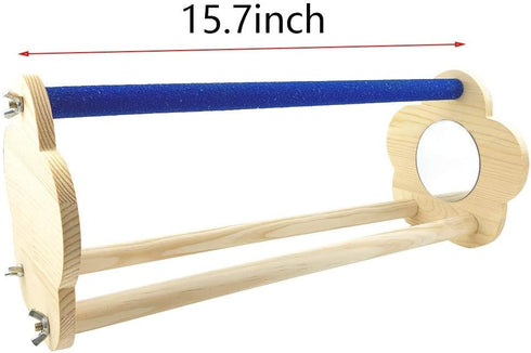 Vehomy Chicken Perch for Chicks Chicken Wood Stand with Mirrors Chick Stand Trainning Perch Toy Chicken Swing Chicken