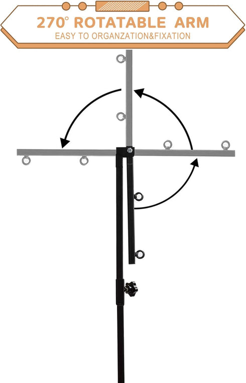 Breeze Touch Dog Grooming Arm, 35" Table Arm with Clamp, Loop Noose, No Sit Haunch Holder for Small & Medium Dogs
