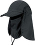Foldable Sun Cap with Face Mask Neck Flap, Fishing Hats, UPF 50+ Protection Caps