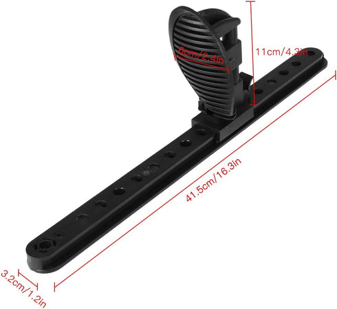 LIXADA Adjustable Kayak Foot Pegs - Foot Brace Pedals, Black