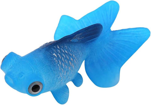 Pssopp Aquarium Fake Fish Decoration, Artificial Blue Goldfish Betta Fish, Small Lifelike Fake Fish Tank Ornaments