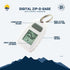 Sun Company Digital Zipogage - Compact Zipperpull Digital Thermometer for Skiing, Snowboarding, Cold-Weather Camping,