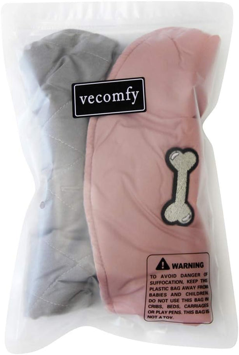 Waterproof Reversible Dog Coats for Small Dogs, Warm Puppy Jacket for Cold Winter, Pink and Grey