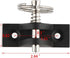 VTurboWay 4 Pack Marine Grade Nylon Bimini Top 90° Plastic Deck Hinge with Pin & Ring, 316 Stainless Steel